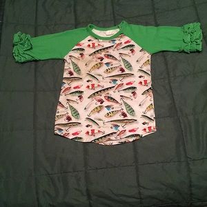 Girl’s fishing lure top 4T!